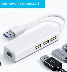 USB 3 Ports HUB with Ethernet Adapter