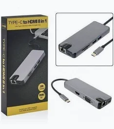 Type C to HDTV 8 in 1 with VGA