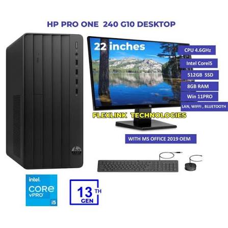 HP Pro Tower 290 G9 Desktop-Monitor INTEL Core i5 8GB 512GB