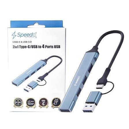 Type C to USB HUB 4 Ports